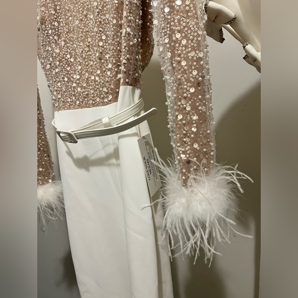 NWT Nadine Merabi Amelia White Jumpsuit - Picture 6 of 7